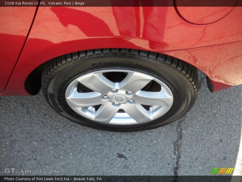 Volcanic Red / Beige 2008 Kia Rondo LX V6