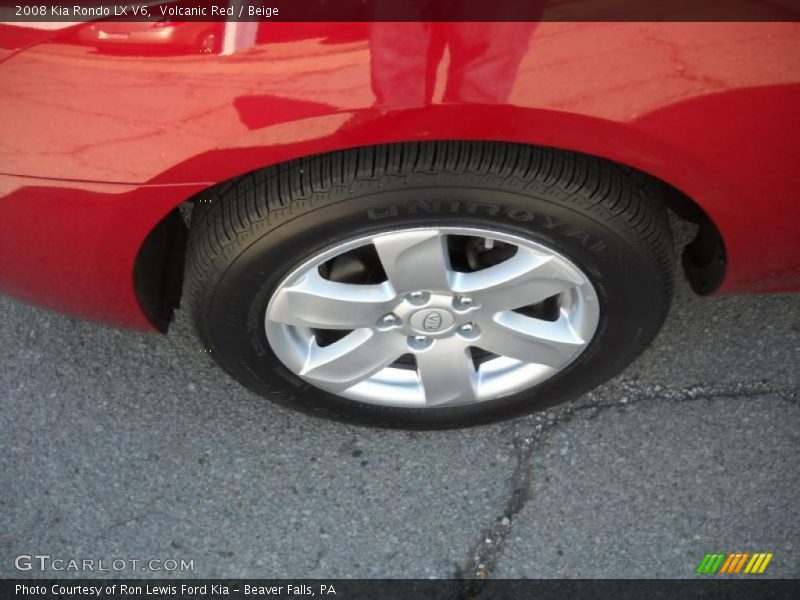 Volcanic Red / Beige 2008 Kia Rondo LX V6