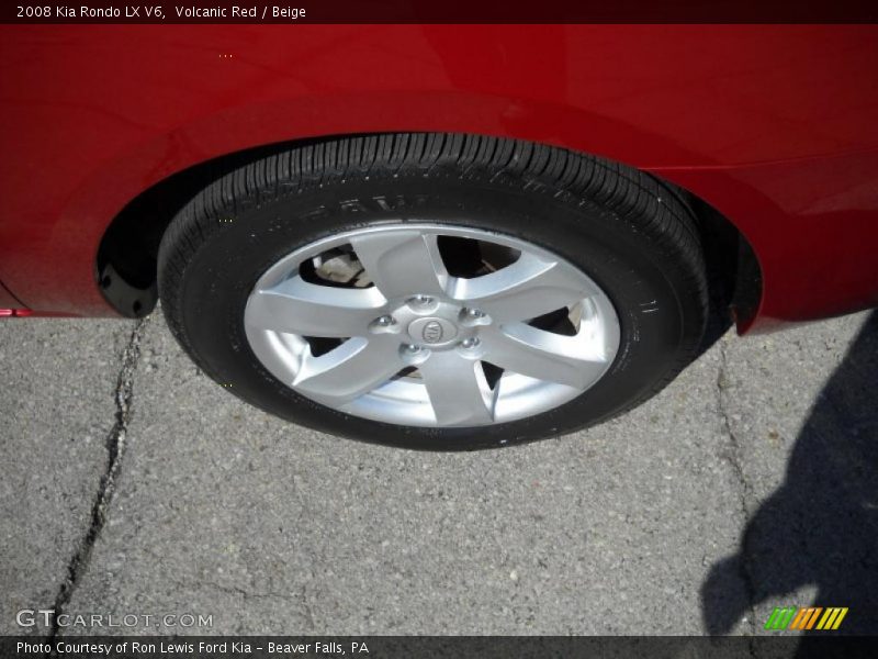 Volcanic Red / Beige 2008 Kia Rondo LX V6