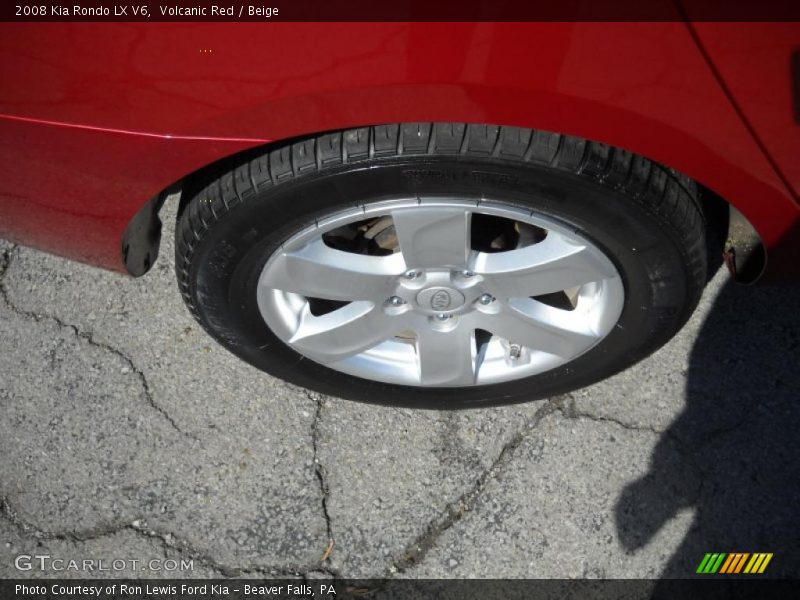 Volcanic Red / Beige 2008 Kia Rondo LX V6