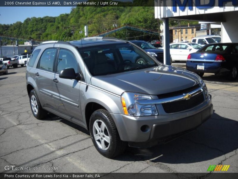 Dark Silver Metallic / Light Gray 2006 Chevrolet Equinox LS AWD