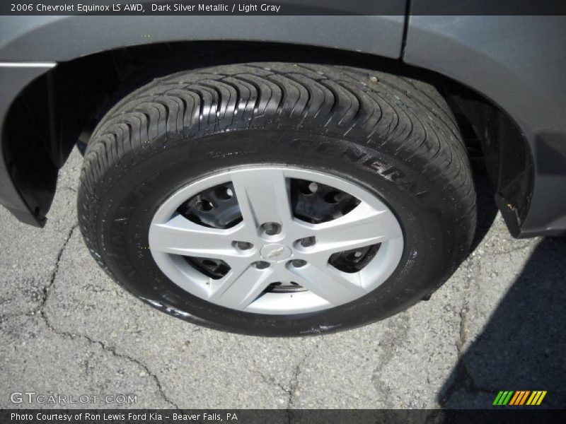 Dark Silver Metallic / Light Gray 2006 Chevrolet Equinox LS AWD