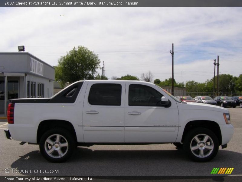 Summit White / Dark Titanium/Light Titanium 2007 Chevrolet Avalanche LT