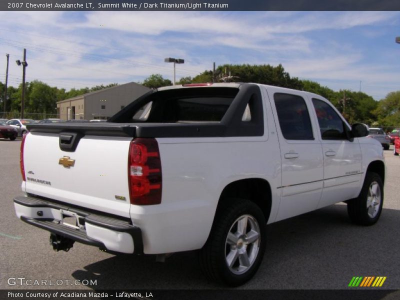 Summit White / Dark Titanium/Light Titanium 2007 Chevrolet Avalanche LT