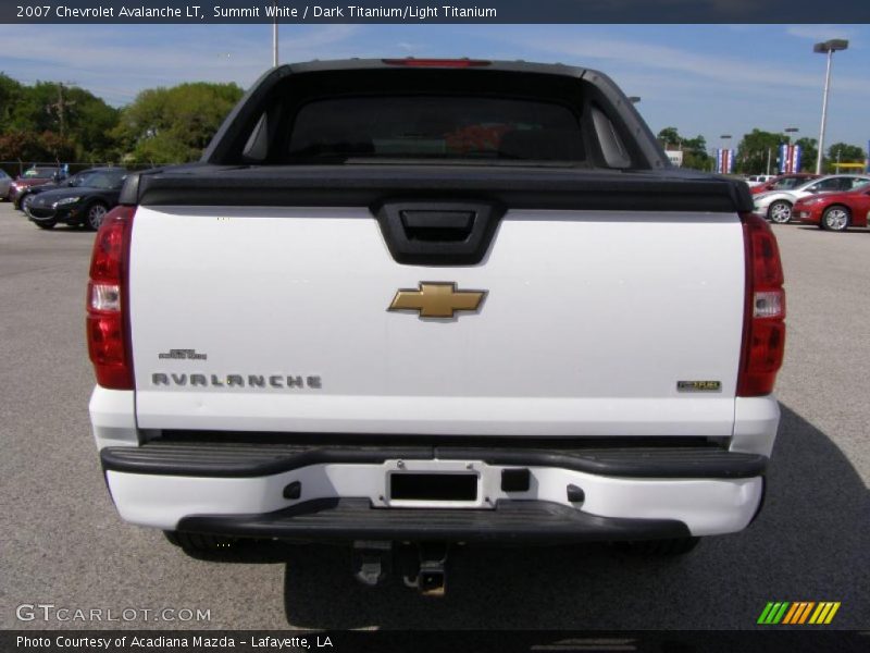 Summit White / Dark Titanium/Light Titanium 2007 Chevrolet Avalanche LT