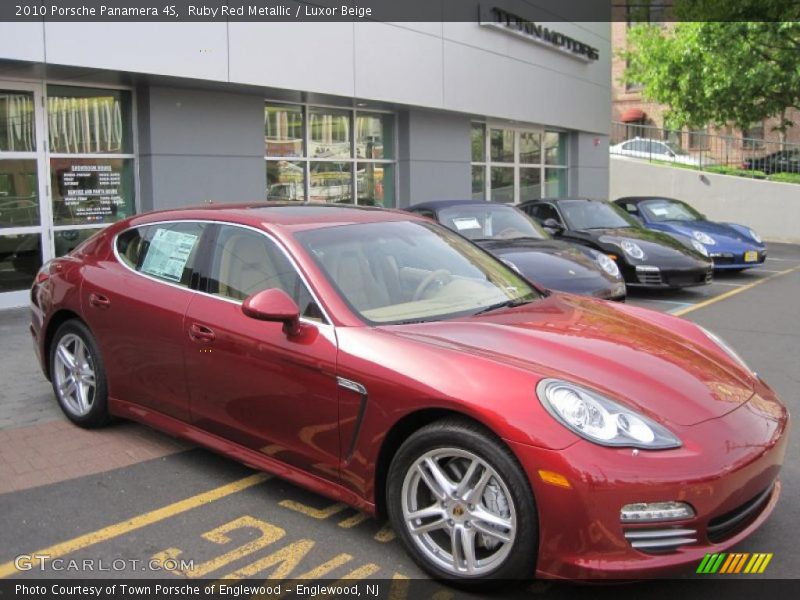 Ruby Red Metallic / Luxor Beige 2010 Porsche Panamera 4S