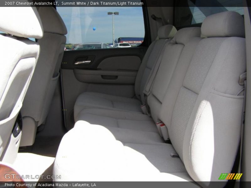Summit White / Dark Titanium/Light Titanium 2007 Chevrolet Avalanche LT
