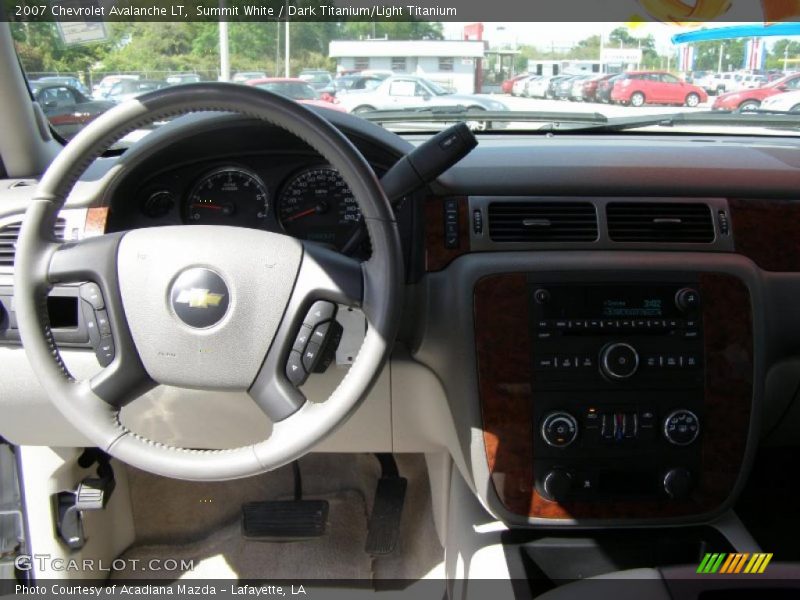 Summit White / Dark Titanium/Light Titanium 2007 Chevrolet Avalanche LT