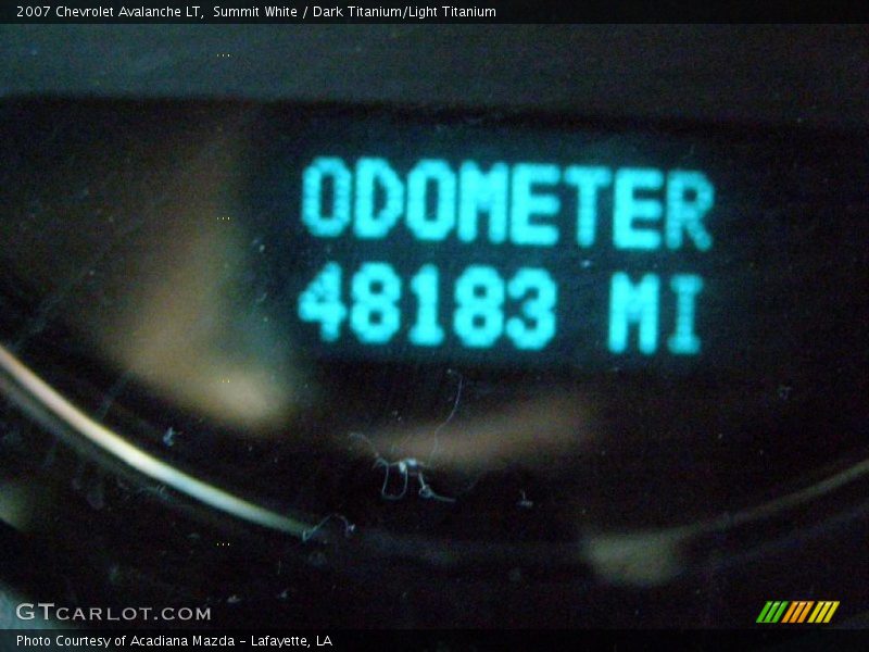 Summit White / Dark Titanium/Light Titanium 2007 Chevrolet Avalanche LT