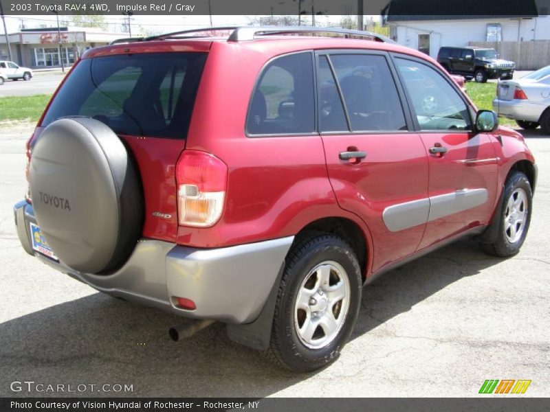 Impulse Red / Gray 2003 Toyota RAV4 4WD