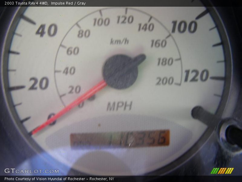Impulse Red / Gray 2003 Toyota RAV4 4WD
