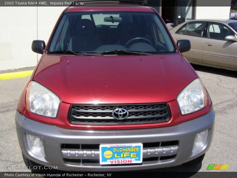 Impulse Red / Gray 2003 Toyota RAV4 4WD