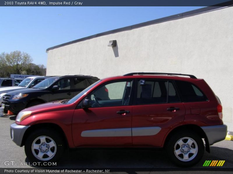 Impulse Red / Gray 2003 Toyota RAV4 4WD