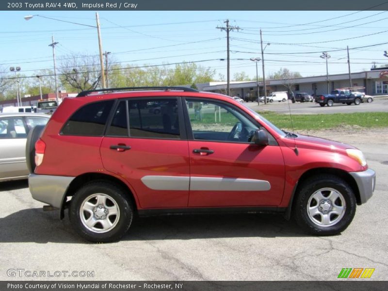 Impulse Red / Gray 2003 Toyota RAV4 4WD