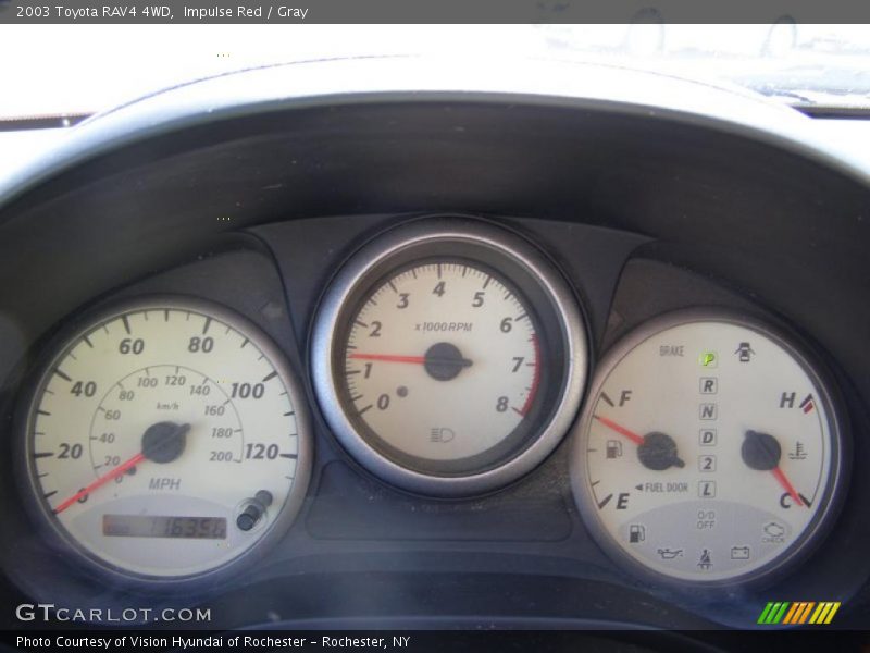 Impulse Red / Gray 2003 Toyota RAV4 4WD
