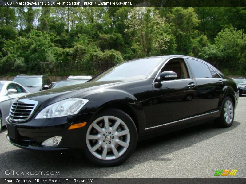 Black / Cashmere/Savanna 2007 Mercedes-Benz S 550 4Matic Sedan
