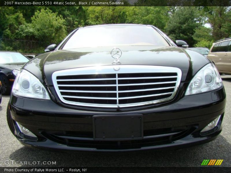 Black / Cashmere/Savanna 2007 Mercedes-Benz S 550 4Matic Sedan