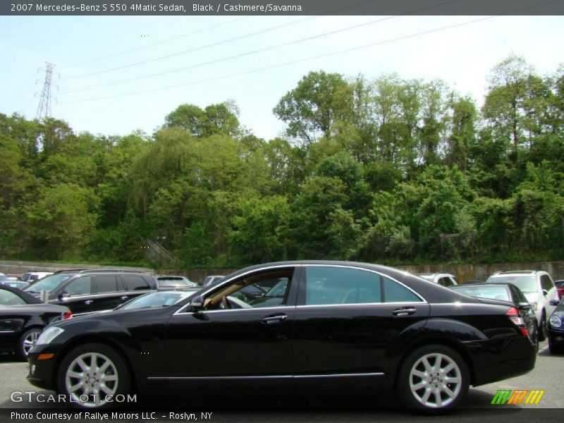 Black / Cashmere/Savanna 2007 Mercedes-Benz S 550 4Matic Sedan