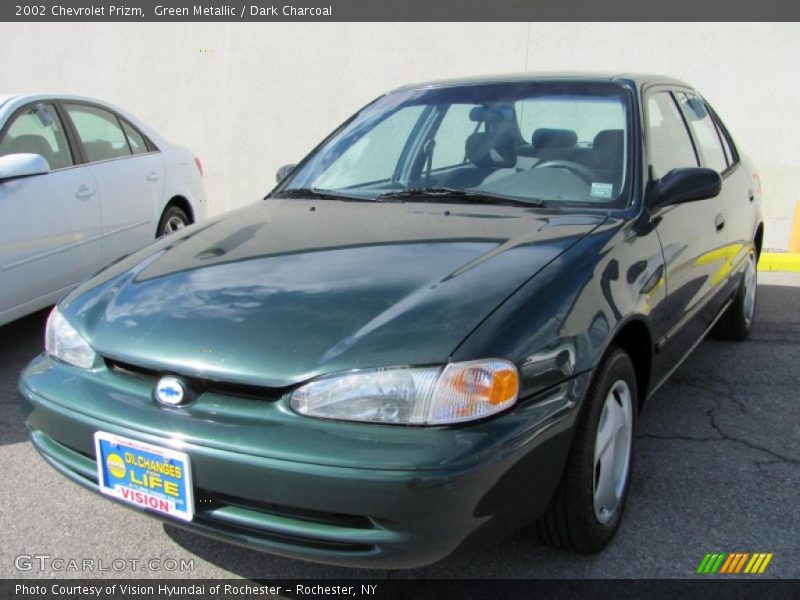 Green Metallic / Dark Charcoal 2002 Chevrolet Prizm