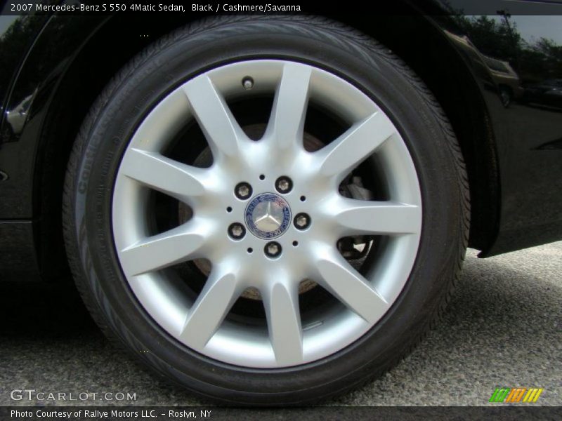 Black / Cashmere/Savanna 2007 Mercedes-Benz S 550 4Matic Sedan