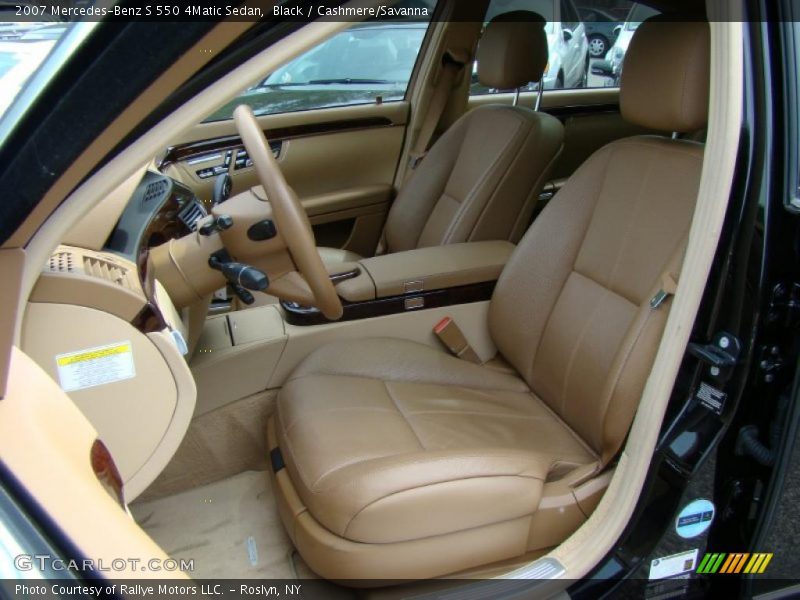 Black / Cashmere/Savanna 2007 Mercedes-Benz S 550 4Matic Sedan
