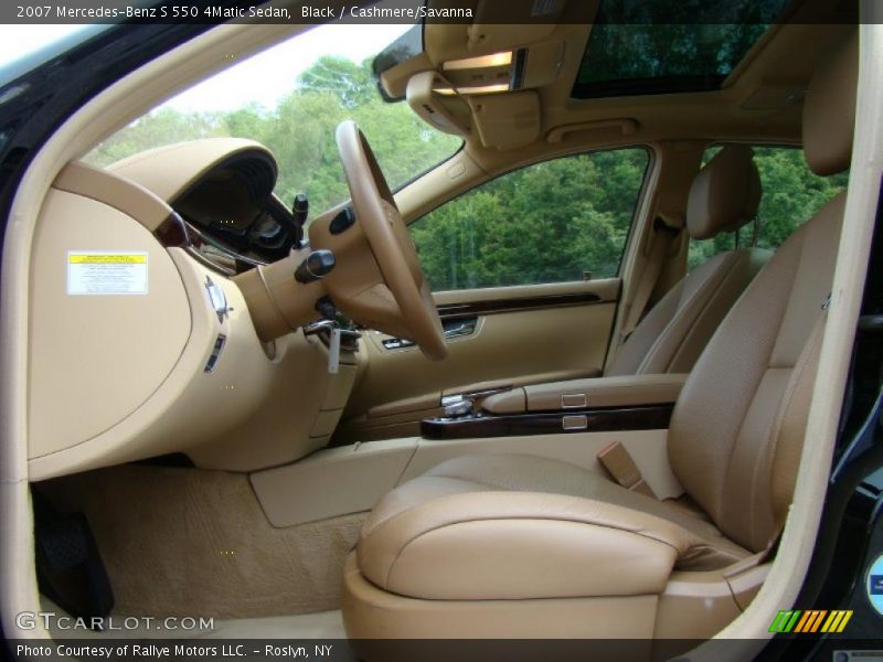 Black / Cashmere/Savanna 2007 Mercedes-Benz S 550 4Matic Sedan