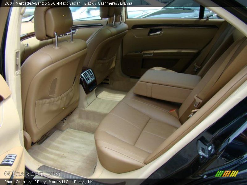 Black / Cashmere/Savanna 2007 Mercedes-Benz S 550 4Matic Sedan