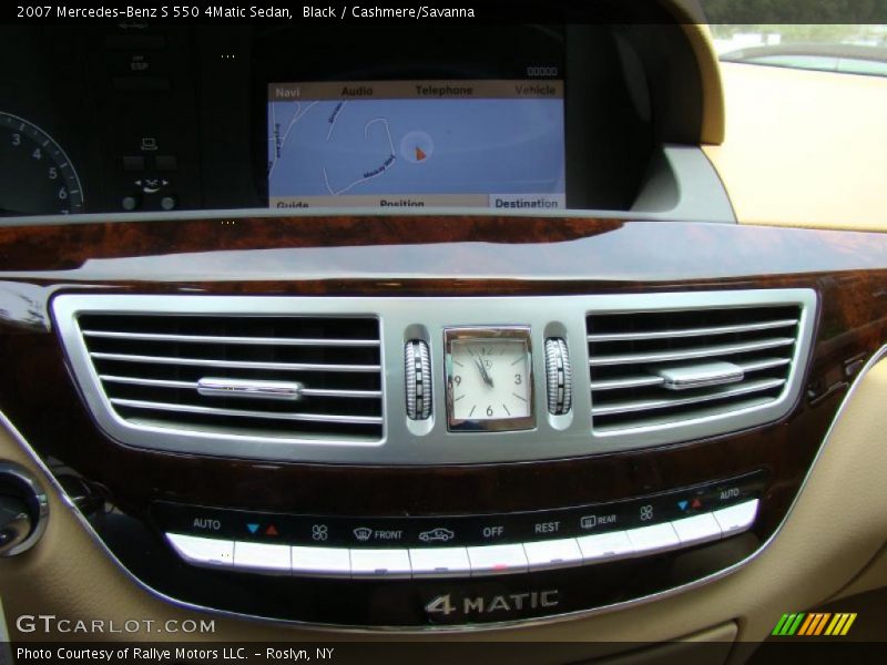 Black / Cashmere/Savanna 2007 Mercedes-Benz S 550 4Matic Sedan