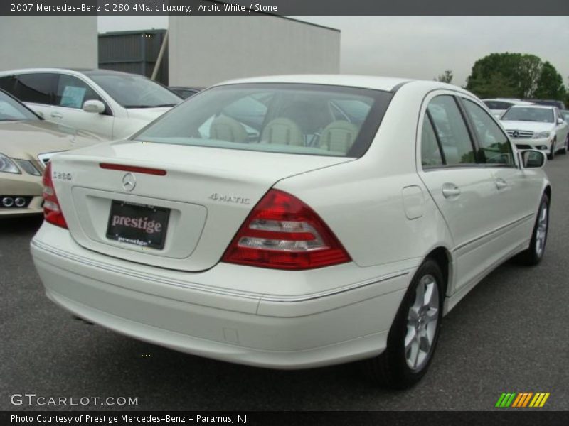 Arctic White / Stone 2007 Mercedes-Benz C 280 4Matic Luxury
