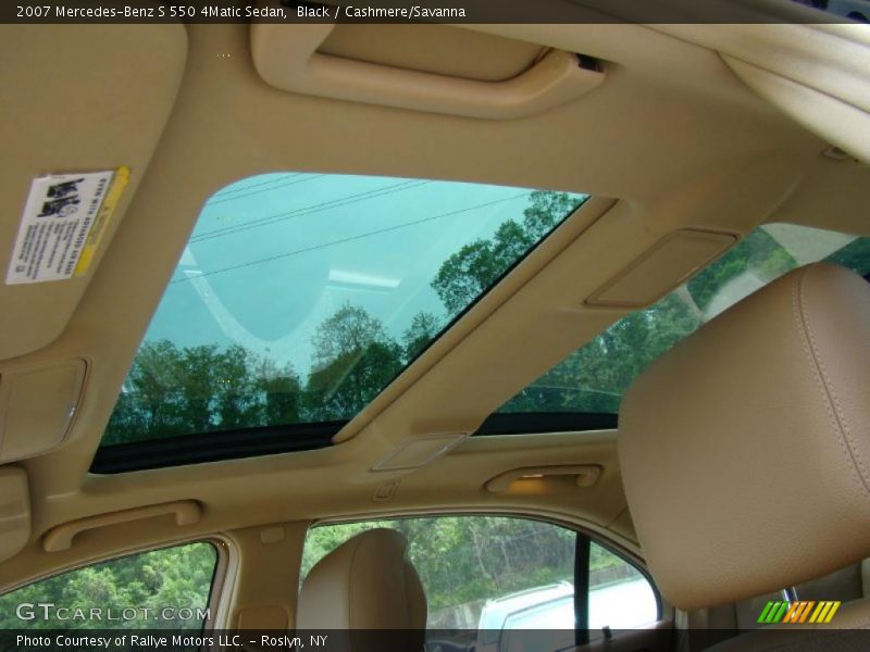 Black / Cashmere/Savanna 2007 Mercedes-Benz S 550 4Matic Sedan