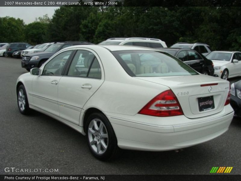 Arctic White / Stone 2007 Mercedes-Benz C 280 4Matic Luxury
