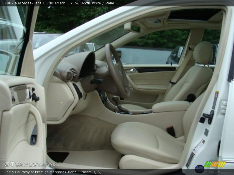 Arctic White / Stone 2007 Mercedes-Benz C 280 4Matic Luxury