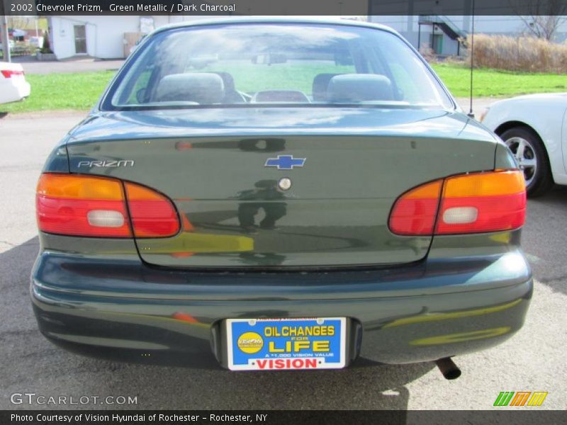 Green Metallic / Dark Charcoal 2002 Chevrolet Prizm
