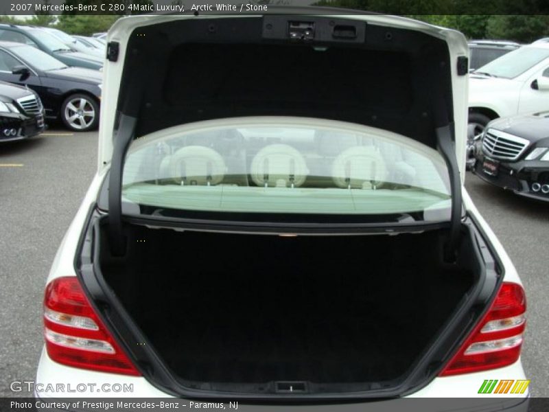 Arctic White / Stone 2007 Mercedes-Benz C 280 4Matic Luxury