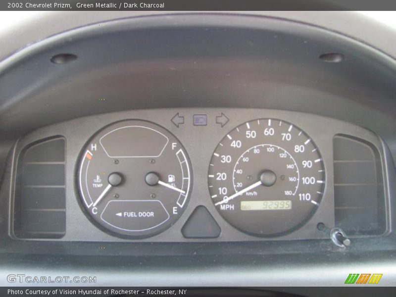 Green Metallic / Dark Charcoal 2002 Chevrolet Prizm
