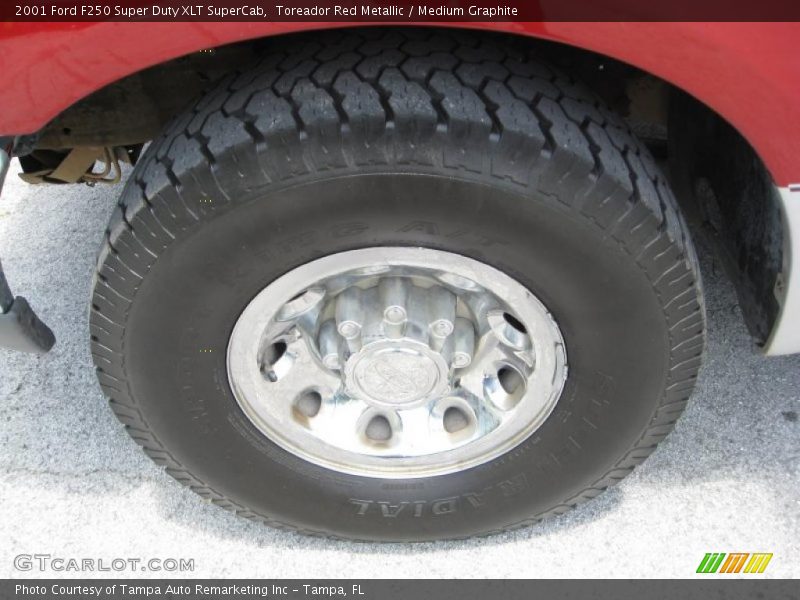 Toreador Red Metallic / Medium Graphite 2001 Ford F250 Super Duty XLT SuperCab