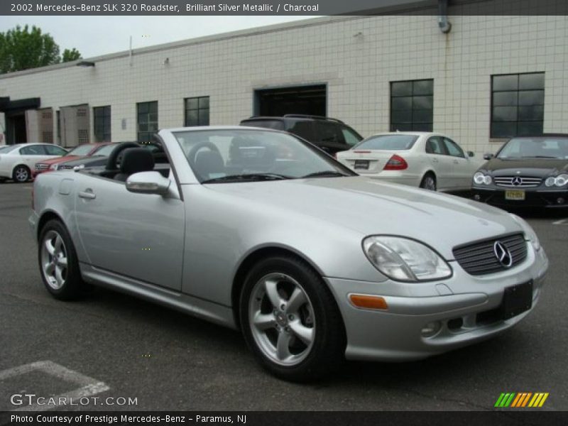 Brilliant Silver Metallic / Charcoal 2002 Mercedes-Benz SLK 320 Roadster