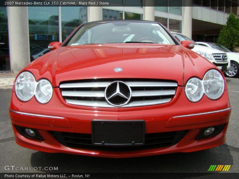 Mars Red / Stone 2007 Mercedes-Benz CLK 350 Cabriolet