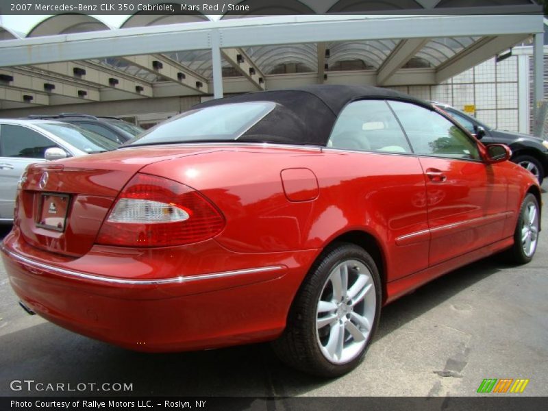 Mars Red / Stone 2007 Mercedes-Benz CLK 350 Cabriolet