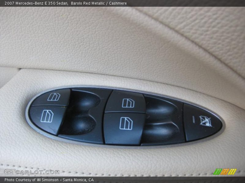 Barolo Red Metallic / Cashmere 2007 Mercedes-Benz E 350 Sedan