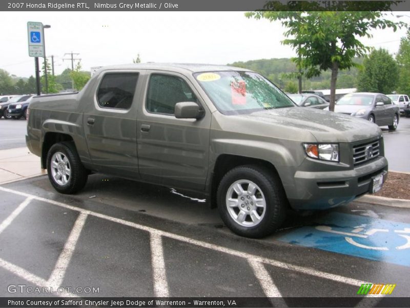 Nimbus Grey Metallic / Olive 2007 Honda Ridgeline RTL