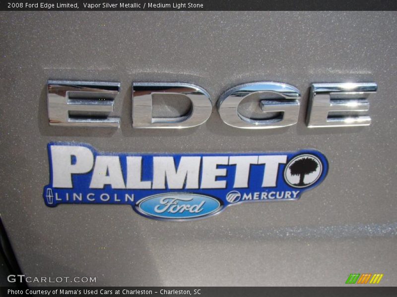 Vapor Silver Metallic / Medium Light Stone 2008 Ford Edge Limited