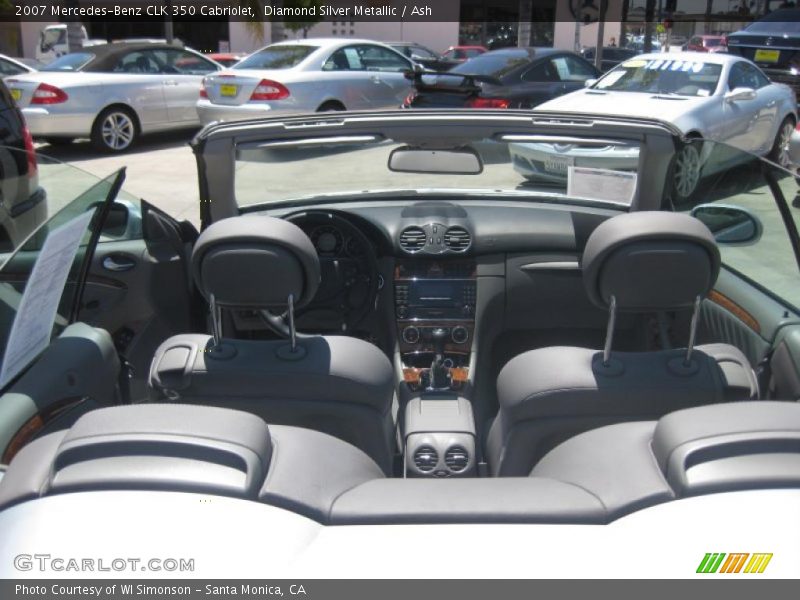 Diamond Silver Metallic / Ash 2007 Mercedes-Benz CLK 350 Cabriolet