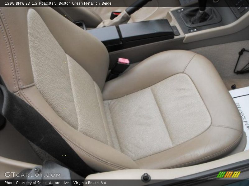 Boston Green Metallic / Beige 1998 BMW Z3 1.9 Roadster