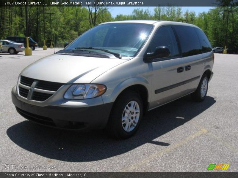 Linen Gold Metallic Pearl / Dark Khaki/Light Graystone 2007 Dodge Caravan SE
