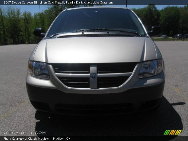 Linen Gold Metallic Pearl / Dark Khaki/Light Graystone 2007 Dodge Caravan SE