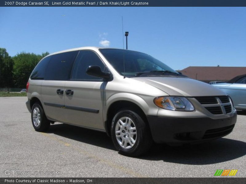 Linen Gold Metallic Pearl / Dark Khaki/Light Graystone 2007 Dodge Caravan SE
