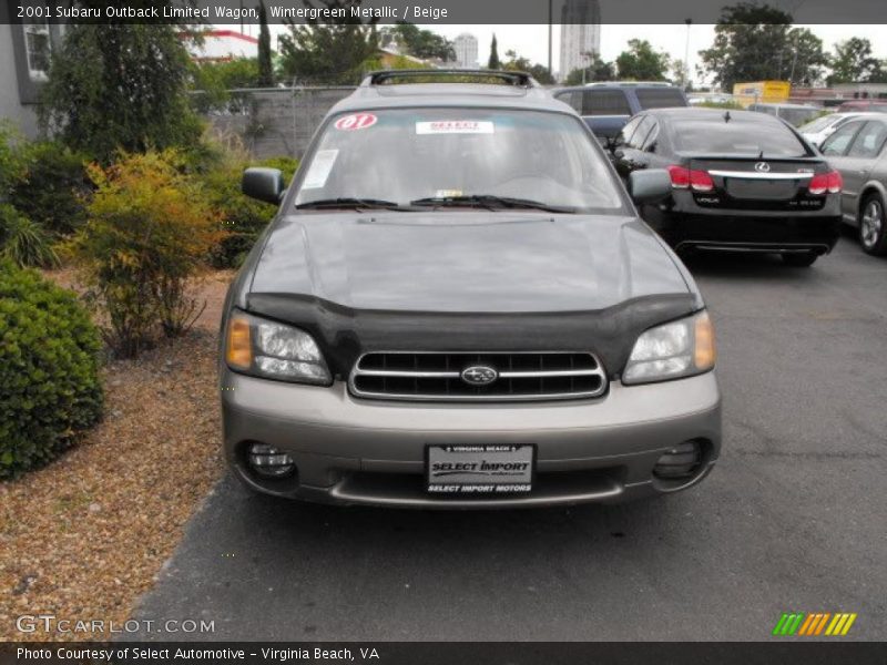 Wintergreen Metallic / Beige 2001 Subaru Outback Limited Wagon
