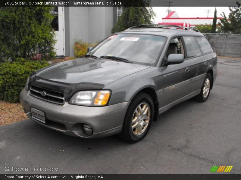 Wintergreen Metallic / Beige 2001 Subaru Outback Limited Wagon