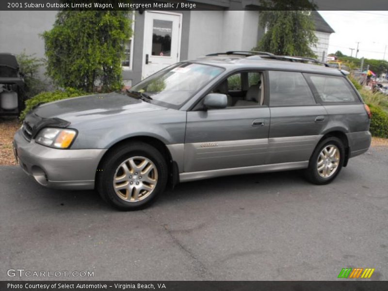 Wintergreen Metallic / Beige 2001 Subaru Outback Limited Wagon